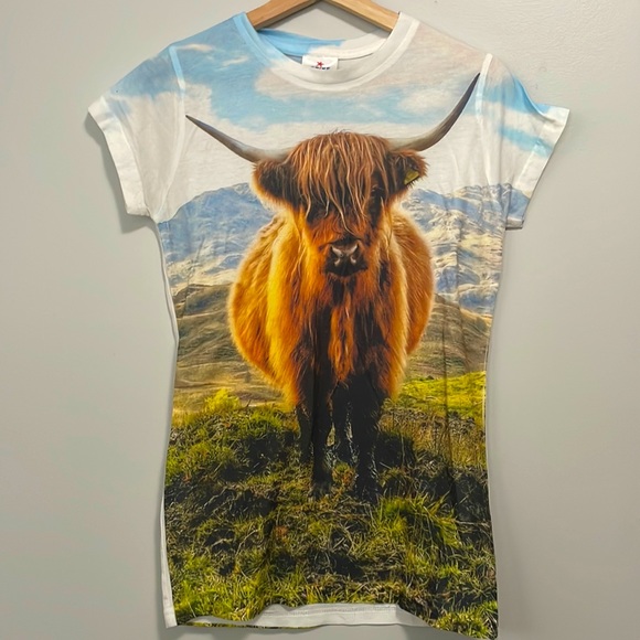 Highland cow T-shirt - Picture 1 of 3